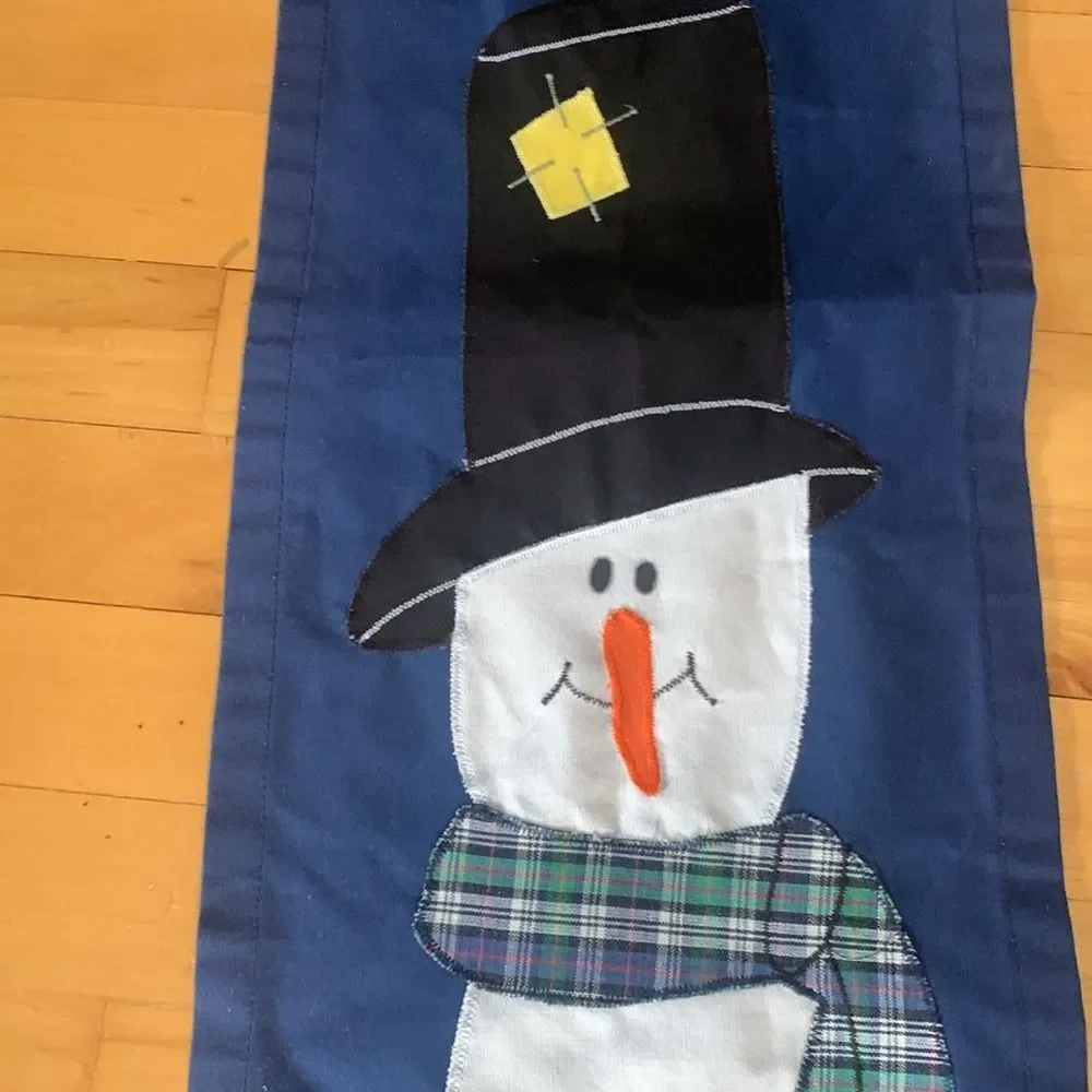 Snowman Light Pole Flag